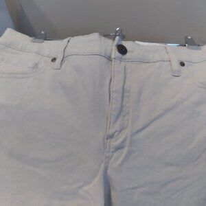 Style & Co Petite High Rise Natural Straight-Leg Jeans (Tan)